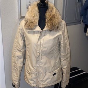 Ralph Lauren women’s coyote fur collar ski jacket